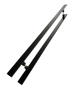 Puxador Duplo Inox Preto Verona 120cm